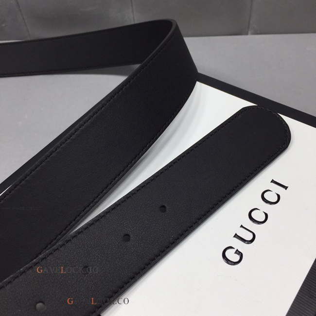 Gucci Classic Men's Belt Soft Leather w Gold GG Buckle
